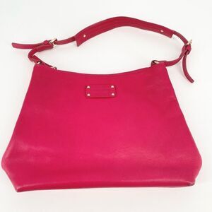 Kate spade raspberry leather tote shoulder bag‎